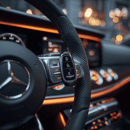 Push-to-start proximity key programming on Mercedes steering wheel in Annetta TX